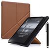 CCOO Custodia A Righe Incrociate per Kindle Oasis (10ª Generazione, Modello 2019 e 9ª Generazione, Modello 2017) - Custodie Sottile Pieghevole per Supporto Fold con Auto Sonno/Sveglia