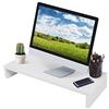 Mott 50 Simple Wood Monitor Riser - Grande supporto per monitor, ripiano per PC e laptop, rialzo per stampante, TV, PC, iMac, notebook - bianco
