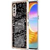 BLOTECH Cover per LG Velvet 4G 5G - Freddo Lusso Elegante Bling Glitter Brillante Smooth Surface in silicone TPU Equation pattern - Lusso Ragazza Donne，Anti Scivolo ，Morbido TPU per LG Velvet 4G 5G
