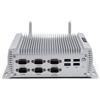 BASOARO Mini PC Industriale Win 10 PC Desktop senza ventola Core i5 4200U, 4GB RAM 128GB SSD, 2 Gigabit Ethernet, HD VGA Doppio Display, RS232/RS485 COM, 4 USB 3.0, 4 USB 2.0, WiFi, BT