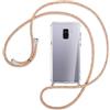 SIMao Cover Collana per Cellulare Compatibile con Samsung Galaxy A8 Plus 2018 Custodia Trasparente Silicone con Cordino Necklace Case Antiurto Cover Custodia da Collo Custodia con Cordino,Arcobaleno