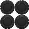 jojofuny 4 pezzi Piastra vibrante per altoparlante Diaframma passivo per bassi Membrana radiatore in gomma 4,52X4,52 Piastra a membrana vibrante per audio per auto Altoparlante e subwoofer