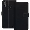 ESACMOT Custodia Portafoglio in Pelle Compatibile con Cubot X19 Flip Cover con Porta Carte e Supporto, Chiusura Magnetica, Custodia Folio Antiurto (Nero)