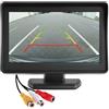CLICLED Monitor TFT LCD da 4.3 regolabile display per retromarcia auto parcheggio 043 PAL/NTSC