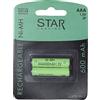 Star Trading 2pcs sostituzione AAA batteria solare 1.2V NI-MH 600mAh