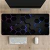 Surwin Tappetino per il Mouse, Marmo 3D Tappetini Mouse Gaming Tappetino Mouse da Tavolo Soft Confortevole Tappeti Mouse Base in Gomma Antiscivolo Mousepad Durevole (Nido d'ape nero,300x700mm)