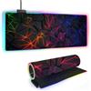 FANSU Tappetino Mouse RGB XXL, 14 Modalità Luce LED Tappetino Mouse in Gomma Antiscivolo, Mousepad Grande per PC, Laptop e Giochi Competitivi (Rosso,800x400x4mm)