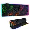 FANSU Tappetino Mouse RGB XXL, 14 Modalità Luce LED Tappetino Mouse in Gomma Antiscivolo, Mousepad Grande per PC, Laptop e Giochi Competitivi (Arancione SE Verde,700x300x4mm)
