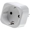 vhbw spina da viaggio adattatore tipo J, SN 441011 (da spina svizzera a presa euro) - Adattatore da viaggio, bianco, max. 250 V / 2500 W