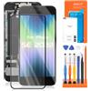AGCUT Originale per iPhone SE 3a Generazione 2022 Sostituzione Dello Schermo per iPhone SE 2022 Display LCD A2595 LCD Digitizer Touch con Pulsante Home+Altoparlante Orecchio Fotocamera Frontale Kit di