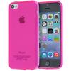doupi PerfectFit TPU Custodia per iPhone 5C, Tappi di Polvere incorporatin Mat Trasparente Cover, Pink