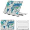 HLAAJJX Custodia Laptop per Macbook Air 13 pollici M4 M3 M2,Versione 2025 2024 2022 A2681 A3113 A3240,Case Cover Duro Protection in Plastica per Apple Macbook Air 13,6,Mappa del Mondo