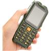 CCYLEZ Telefono Sbloccato per Anziani, Pulsante Grande per Telefono Cellulare con Schermo HD da 2,4 Pollici, Telefono Sbloccato Dual SIM 2G con Torcia a un Pulsante a Doppia Luce LED, (Verde)