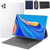 KEPEAK Tablet Android da 10 pollici con tastiera e mouse - 32 GB di memoria, display IPS da 10,1 pollici, batteria da 5000 mAh, Android 7.0 - Kit completo per lavoro e apprendimento