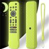 Hesupy Custodia in silicone per telecomando Sony RMF-TX810U RMF-TX811U RMF-TX910U telecomando, antiurto, antiscivolo, custodia protettiva con cordino (verde luminoso)