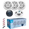GK SOUND SET PER BOSS AUDIO SYSTEMS MG250W.64 1 kit media player bluetooth e due coppie di altoparlanti da 16,5 cm 6,5, 90 watt rms 180 watt max, 1 kit + accessori di installazione + cavo aux 3.5 mm omaggio