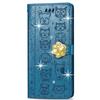 TUUNKMUY Custodia a portafoglio per Motorola Moto G86 5G, in pelle PU con glitter e fibbia a diamante, custodia a portafoglio in TPU antiurto con supporto protettivo sottile per Motorola Moto G86 5G con porta