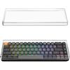 GEEKRIA Tenkeyless TKL Tastiera antipolvere Cover per tastiera in acrilico trasparente per 65% Compact 68-Key Computer Meccanico Gaming Wireless Tastiera portatile Compatibile con Keychron k6 68