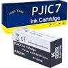 RTEUYH Cartucce di inchiostro compatibili sostitutive per EPSON PJIC7 PJIC7-K PJIC7-C PJIC7-M 28ML da utilizzare con stampanti PP-100N PP-50 PP-50BD PP-100 Black