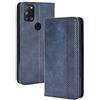 BellaCase Custodia Alcatel 3X 2020 [Custodia portafoglio] [Staffa] [Slot per schede] [Flip Cover magnetica] Compatibile con lo smartphone Alcatel 3X 2020(Blu)