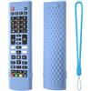 Generic Custodia protettiva in silicone adatta per LG AKB75375604 AKB75095302 AKB73715601 per telecomando LG AKB serie Smart TV Cover protettiva antiscivolo anti-graffio (blu luminoso)
