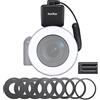GODOX RING72 Macro LED Video Light Professional Photography Fill Light 72PCS LED Bead Temperatura colore 5600K 10 livelli di luminosità regolabile con anello adattatore 49mm-77mm