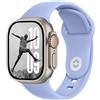 DONEGANI SB per Cinturino Apple Watch 40mm 44 mm 46mm 42mm 45mm 41mm 38mm 49mm Se Ultra 2 Serie 10 9 8 7 6 5 4 3 Band Bracciale Sport Silicone, Blu Cielo