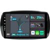YUNTX [8GB+256GB] Android 14 Autoradio per Benz Smart 453 Fortwo (2014-2020)-[Incorporato Carplay/Android Auto/DSP/GPS]-IPS 2.5D 9 Touch Screen-Camera+MIC-DAB/Mirror Link/Bluetooth 5.0/WiFi/USB/4G