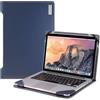 Broonel - Serie di profili - Custodia in pelle blu - compatibile con il laptop Samsung Galaxy Book5 Pro 360 2 in 1 da 15,6