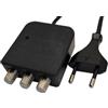 MICROTEC Alimentatore per amplificatori antenna, 2 uscite TV, 12V 400 mA. Made in Italy.