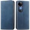 MOJIA Cover per Vivo V40 5G, Custodia Folio Portafoglio in Pelle PU [Chiusura Magnetica], Case a Libro con Guscio Interno in TPU, Supporto per Carte.. Blu