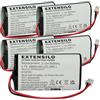 EXTENSILO 5x batteria compatibile con Zafferano Poldina, Olivia Pro, Poldina Pro lampada da tavolo, da comodino (6800mAh, 3,7V, Li-Ion)
