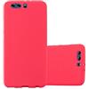Cadorabo Custodia per Huawei P10 PLUS in FROST ROSSO - Morbida Cover Protettiva Sottile di Silicone TPU con Bordo Protezione - Ultra Slim Case Antiurto Gel Back Bumper Guscio