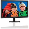 Philips 243V5LHAB Gaming Monitor 24 LED Full HD, 1920 x 1080, 1 ms, Audio Integrato, Multimediale, HDMI, DVI, VGA, Attacco VESA, Nero