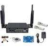 WayPonDEV Banana Pi BPI-R4 WiFi 7 Router Board OpenWRT - DDR4 4GB/8GB RAM-MediaTek MT7988A (Filogic 880) SoC, 4G/5G Wireless Router 2X 10GbE SFP 4X GbE for NAS Smart Home Gateway (10G Copper Kit, DDR4 4GB)