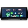 XTRONS Autoradio GPS per BMW X3 E83 Android 14, 12.3, 8GB+128GB, WiFi 4G, CarPlay, Android Auto, Nero