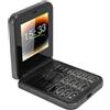 Bewinner Telefono Cellulare Sbloccato 2G per Anziani, Cellulare con Tasti Grandi con 4 Schede SIM in Standby, Schermo da 2,6 Pollici, Telefono Cellulare Sbloccato GSM 1400mAh (BLACK)