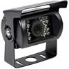 VR VETRINEINRETE Vetrineinrete® Telecamera retromarcia per auto e camper 18 led infrarossi visione notturna a colori con staffa camera assistenza parcheggio (nero) C26