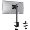 ErGear Supporto Monitor per Schermi 13-32 Pollici, Braccio Monitor Regolabile in Altezza con 42 cm, 2 Opzioni di Montaggio, Vesa 75/100 mm, Maggiore Capacità di Carico di 8 KG