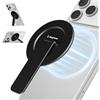 Magtame Supporto magnetico per telefono Mag-safe, ultra sottile, supporto per telefono a scatto, angolo regolabile a 180°, impugnatura per cellulare, nero