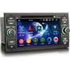 Erisin Android 16 8-Core 4GB+64GB DVD Autoradio GPS Navigatore per Ford C-Max S-Max Focus Galaxy Kuga Connect Fiesta Transit 7 IPS Schermo tattile Bluetooth 5.0 CarPlay Android Auto WiFi DSP FM OBD2