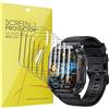 Blueshaweu Pellicola protettiva compatibile con GaWear Smartwatch da uomo 1,96 pollici, HD trasparente, pellicola protettiva flessibile in TPU [6 pezzi] per EIGIIS K57Pro / GaWear K57 Smartwatch (HD)