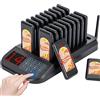 Hanchen Sistema di cercapersone per ristorante, sistema di chiamata wireless, segnale acustico di distanza sociale max 98, set di cercapersone vibrante in attesa per cibo, camion, chiesa, clinica (20