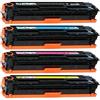 Organizza Ufficio CE320A (2.000 Pagine)/CE321A/CE322A/CE323A (1.400 Pagine) Kit 4 Toner Compatibili per HP LaserJet PRO CM1415FN CM1415FNW CP1525 CP1525N CP1525NW CM1415 CM1415FN CM1415FNW