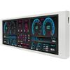 VSDISPLAY Monitor LCD da 6,86 pollici per computer, 1280 x 480 IPS, mini barra allungata, supporto per CPU GPU RAM, tema dati RAM, bianco