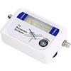 Zunate Rilevatore di Segnale Satellitare, Mini Rilevatore di Segnale, Misuratore di intensità del Segnale Dell'antenna TV Terrestre Digitale con Retroilluminazione, Rilevatore