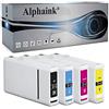 alphaink 4 Cartucce compatibili con Epson T7011 T7012 T7013 T714 per stampanti Epson WorkForce PRO WP-4015DN, WP-4025DW, WP-4095DN, WP-4515DN, WP-4525DNF, WP-4535DWF, WP-4545DTWF, WP-4595DNF
