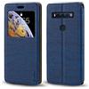 Shantime Custodia Flip in Pelle PU con Finestra Visibile e Chiusura Magnetica Invisibile Compatibile con TCL 10 SE, Protezione Totale