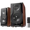 Edifier Altoparlanti attivi audiofili S3000MKll, altoparlante da scaffale alimentato wireless Bluetooth 5.0 aptX con tweeter a diaframma planare, audio ad alta risoluzione e woofer da 6,5 pollici