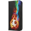 Mixroom - Custodia Cover Case a Libro per Samsung Galaxy A35 5G con Stand in Ecopelle Chiusura Magnetica Portafoglio Parte Interna in TPU Morbida Fantasia Calcio E82